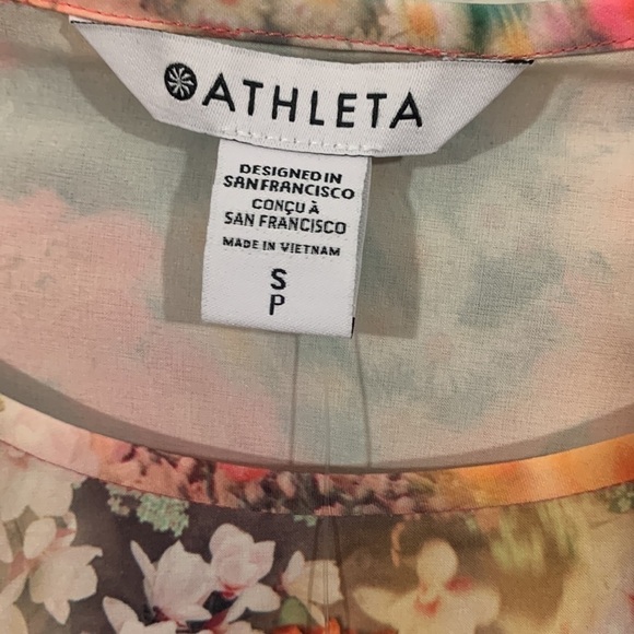 Athleta‎ Zephyr Refined Tank, Renewed Bloom Spring Pink, Size S NWT #798902 - Picture 6 of 14